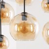 Koyoto suspension de salle à manger à 6 lampes E27, abat-jour globes