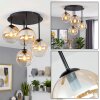 Gastor plafonnier boule E14 4 lumières, luminaire de plafond rétro vintage