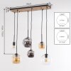 Koyoto suspension salle à manger, luminaire suspendu à 6 douilles E27 et globes