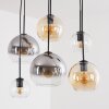 Koyoto suspension salle à manger 6 flammes E27, globes rétro vintage