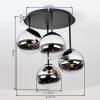 Chehalis plafonnier boule 4 lampes, diamètre 41 cm, style moderne vintage