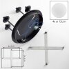 Chehalis plafonnier boule 4 lumières G9, style rétro pour salon et couloir