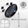 Chehalis plafonnier boule G9 4 flammes, lampe de plafond ronde Ø 41 cm