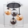 Chehalis plafonnier à 4 globes, luminaire de plafond rétro vintage ø 41 cm