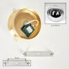 Gastor plafonnier boule, luminaire de plafond rond ø 25 cm, culot E27