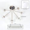 Koyoto plafonnier globe 7 lumières E14 Ø 82 cm, luminaire de plafond vintage