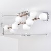 Gastor plafonnier boule 10 lampes E14, luminaire de plafond globe rétro