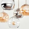 Koyoto plafonnier 5 lumières E14 à globes suspendus, ø 37 cm, rétro moderne
