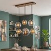 Koyoto suspension globe 6 lumières E27 pour salle à manger et salon, style rétro