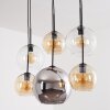 Koyoto suspension globe 6 lumières E27 pour salle à manger et salon, style rétro