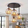 Koyoto plafonnier globe rétro rond Ø 38 cm, 4 lumières E14 pour salon