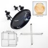 Koyoto plafonnier globe rétro rond Ø 38 cm, 4 lumières E14 pour salon