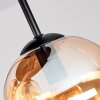 Koyoto plafonnier globe rétro rond Ø 38 cm, 4 lumières E14 pour salon