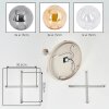 Gastor plafonnier boule rond, 5 lumières, Ø 45 cm, douille E14, style vintage