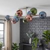 Plafonnier Koyoto 10 lumières à globes, luminaire de plafond E14 rétro