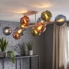 Plafonnier Koyoto 10 lumières à globes, luminaire de plafond E14 rétro