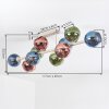 Plafonnier Koyoto 10 lumières à globes, luminaire de plafond E14 rétro