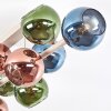 Plafonnier Koyoto 10 lumières à globes, luminaire de plafond E14 rétro