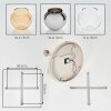 Koyoto plafonnier boules 5 lumières, luminaire de plafond culot E14 ø 45 cm