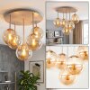 Gastor plafonnier à globes 5 lumières E14, ø 45 cm, style rétro vintage
