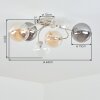 Chehalis plafonnier boule 6 lumières G9, luminaire de plafond rond moderne