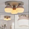 Eloria plafonnier boule rond E27 3 flammes, luminaire de plafond scandinave