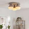 Eloria plafonnier boule rond E27 3 flammes, luminaire de plafond scandinave