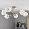 Koyoto plafonnier boule rond à 6 lampes E14, diamètre 78 cm, design moderne