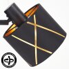 Opatija applique murale orientable avec interrupteur, abat-jour à découpes E14