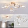 Chehalis plafonnier boule 6 feux G9, design moderne rétro, diamètre 64 cm