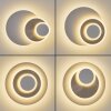 Lemik applique murale LED ronde orientable, lot de 2, éclairage indirect