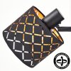 Tallaboa applique murale orientable, abat-jour tissu à motif, set de 2