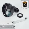Alsen applique murale orientable E14, lot de 2, abat-jour à fentes dorées