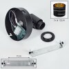 Alsen applique murale orientable E14, lampe murale à fentes symétriques