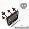 Gastor plafonnier 4 lumières E14 avec abat-jours globe style bohème rétro