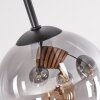Gastor plafonnier 4 lumières E14 avec abat-jours globe style bohème rétro