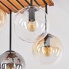 Gastor plafonnier à globes E14 4 flammes boho pour salon et salle à manger