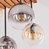 Gastor plafonnier à globes 4 lumières E14, design boho rétro pour salon et chambre