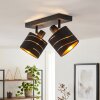 Alsen plafonnier orientable 2 lumières, abat-jour cylindriques ajourés E14