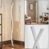 Velix lampadaire LED sur pied torsadé moderne, 143 cm, salon et bureau