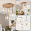 Gastor plafonnier boule 4 flammes rond Ø 38 cm, luminaire de plafond E14