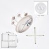 Gastor plafonnier boule 4 flammes rond Ø 38 cm, luminaire de plafond E14