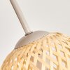 Basto plafonnier boule à 4 lumières avec abat-jour tressés, style boho