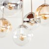 Gastor plafonnier boule 5 lampes E14, luminaire plafond Ø 39 cm style rétro