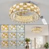 Seloria plafonnier LED rond avec télécommande, lustre plafonnier diamètre 40 cm