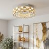 Seloria plafonnier LED rond avec télécommande, lustre plafonnier diamètre 40 cm