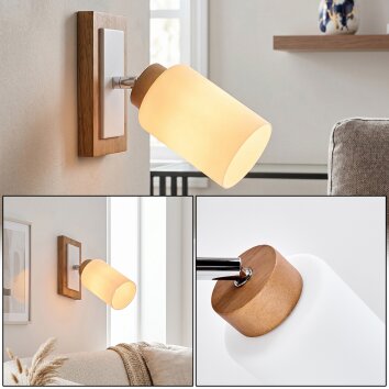 Alvorn applique murale orientable E27, spot mural pivotant à abat-jour cylindrique