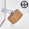 Alvorn applique murale orientable E27, lot de 2, abat-jour cylindrique scandinave