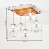 Koyoto plafonnier rétro vintage à 5 globes E14 pour salon et salle à manger