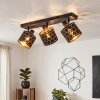 Alsen plafonnier 3 spots orientables E14, abat-jour ajourés motif alvéoles